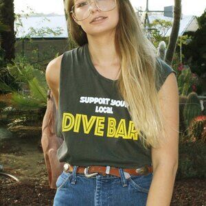 "Support Your Local Dive Bar" Muscle Tank by Electric West